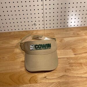 Cowin Equipment Company Tan Adjustable Visor Hat
